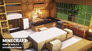 Minecraft Tutorial  how to make a kitchen design 93 [upl. by Yentnuoc]