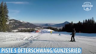 Skigebiet OfterschwangGunzesried Piste 5 quotObereggquot [upl. by Dworman]