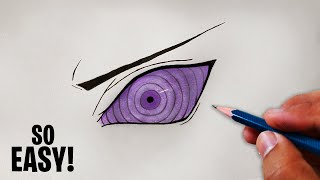 How To Draw The RINNEGAN  Step By Step Tutorial for Beginners [upl. by Eilhsa]