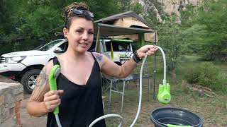 Product Review Ironman 4x4 Rechargeable Outdoor Camp Shower [upl. by Adaj882]