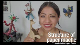 7 minutes tutorial Build the alebrijes structure with paper mache [upl. by Baxy]