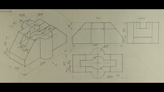 Orthographic projection  Engineering drawing  Technical drawing [upl. by Wessling]