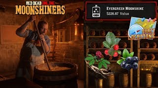 Evergreen Moonshine Recipe Locations Huckleberry Wintergreen Berry Ginseng RDR2 Red Dead 2 Online [upl. by Digdirb]