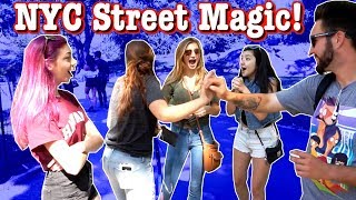 NYC Street Magic  With Approaching the Group [upl. by Atinrev]