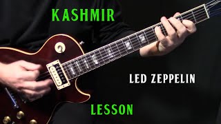 how to play quotKashmirquot on guitar by Led Zeppelin  electric guitar lesson tutorial [upl. by Akeihsal]