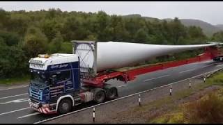 Vestas Wind Turbine Blade transportation [upl. by Nilorac282]