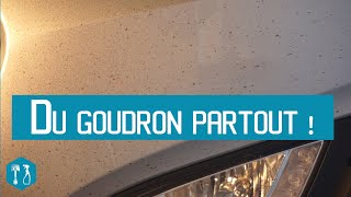 Enlever le goudron de la carrosserie [upl. by Ynnod]