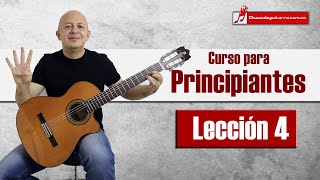 Curso de guitarra para principiantes Lección 4 acordes menores y cambios de acordes [upl. by Nnyladnarb844]