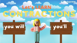 Learn to Read Contractions I Contraction Practice [upl. by Trebo]