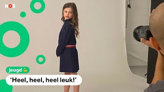 Joeke is 8 jaar en nu al een succesvol model [upl. by Yrrum]