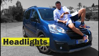 🔧Headlight bulb Citroën Berlingo 2017 How to change [upl. by Olecram621]