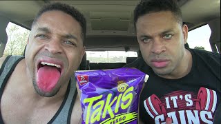 Takis Fuego Eating Challenge hodgetwins [upl. by Cammie]