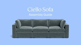 EN Ciello Sofa  Assembly Guide [upl. by Zilevi]