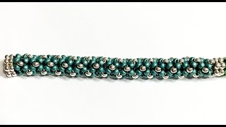 Beadweaving Basics Tubular Chenille Stitch With Border [upl. by Bogie]