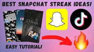 Best Snapchat Streak Ideas Easy Tutorial [upl. by Stiegler]