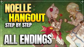 Noelle Hangout Event All Endings  Achievements 【Genshin Impact】 [upl. by Atiram]