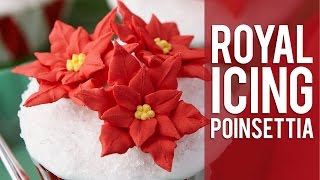 How to Pipe a Poinsettia Flower [upl. by Ninette]