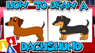 How To Draw A Dachshund [upl. by Airbas]