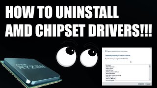 How To Uninstall AMD Chipset Drivers CORRECTLY PCI GPIO2 etc [upl. by Leyla]