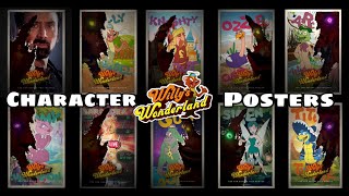 Willy’s Wonderland 2021  All Character Poster MiniTrailer Animations [upl. by Anatola]