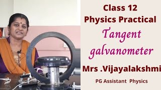 Tangent galvanometer Class 12 Physics Practical [upl. by Elburr]