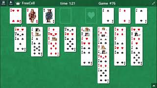 FreeCell Game  76 [upl. by Bijan]