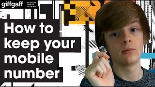 How to keep your current mobile number  giffgaff [upl. by Raine293]