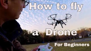 How to Fly a Quadcopter Drone Lesson 1 For Beginners [upl. by Midge269]