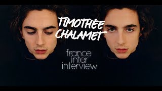 Timothée Chalamet French Radio Interview [upl. by Cheshire279]