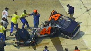 Mike Harmons Car Torn Apart in Crash at Bristol O [upl. by Noedig208]