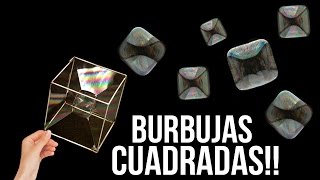 HAZ BURBUJAS CUADRADAS EXPERIMENTOS CASEROS INCREIBLES  Tutoriales Belen [upl. by Nikki]