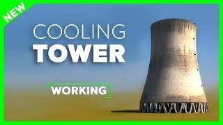 Working of Cooling Tower  Nuclear Power Plant [upl. by Lynden]