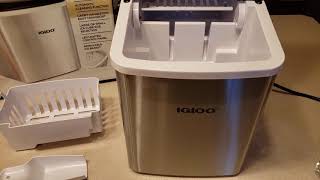 How to Clean the Igloo Automatic SelfCleaning Portable Electric Countertop Ice Maker  ICEB26HNSS [upl. by Omar945]