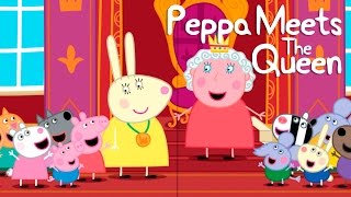 Peppa Pig Story  Peppa Meets The Queen [upl. by Lomasi947]