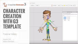 Cartoon Animator 4 Tutorial  Character Creation with G3 Template [upl. by Toile421]