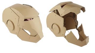 How To Make IronMan Transformers Mask  Hydraulic Cardboard [upl. by Genevra62]