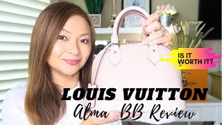 Louis Vuitton Alma BB Honest Review  Epi leather Galet [upl. by Walcott]