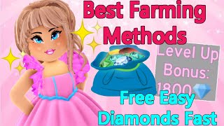 How To Get Lots Of Diamonds Fast And Easy  Royale High Diamond Farming  Farm For Summer Update [upl. by Elahcar213]