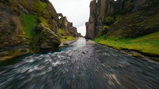 FPV Drone Flight through Beautiful Iceland Canyon [upl. by Him]