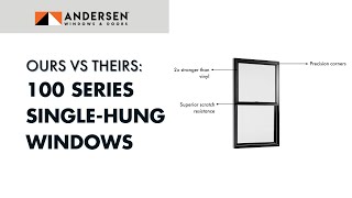 Ours vs Theirs 100 Series SingleHung Windows  Andersen Windows [upl. by Atterol]