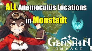 Every Mondstadt Anemoculus Location [upl. by Hasila403]