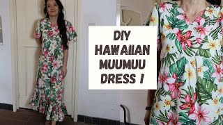 DIY MuuMuu Hawaiian dress FREE PATTERN [upl. by Blainey955]