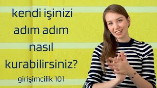 Kendi işinizi sıfırdan adım adım nasıl kurabilirsiniz Girişimcilik 101 [upl. by Scopp]