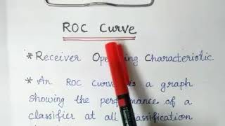 ROC Curve and AUC  KTU  Machine learning [upl. by Louella]