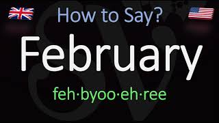 How to pronounce February CORRECTLY [upl. by Iaras]