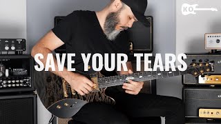 The Weeknd  Save Your Tears  Electric Guitar Cover by Kfir Ochaion [upl. by Akcirehs]