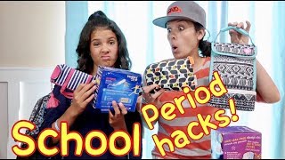 BACK TO SCHOOL PERIOD KITS  15 Hacks for What to do at School [upl. by Cindelyn]