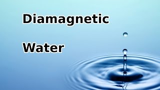 Diamagnetism of Water [upl. by Allehcim634]