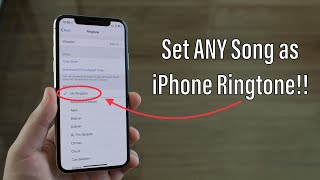 How to set ANY Song as iPhone Ringtone Free and No Computer [upl. by Maharba]