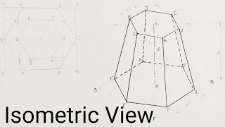 Isometric Frustum Of a Hexagonal Pyramid [upl. by Kalfas376]